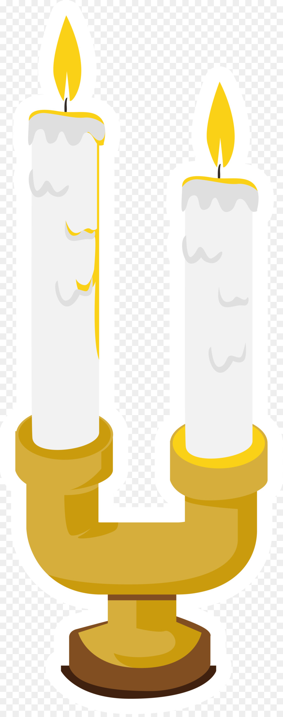 Giallo Disegno Clip art - giallo cartoon candela