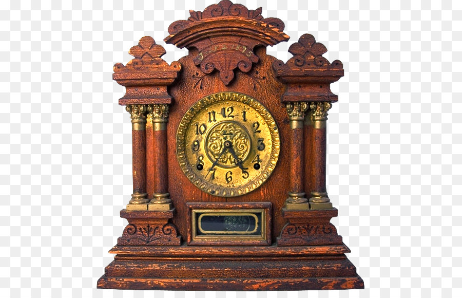 Mantel clock Antik Sammeln Sammlung manager - Vintage Holz Uhr