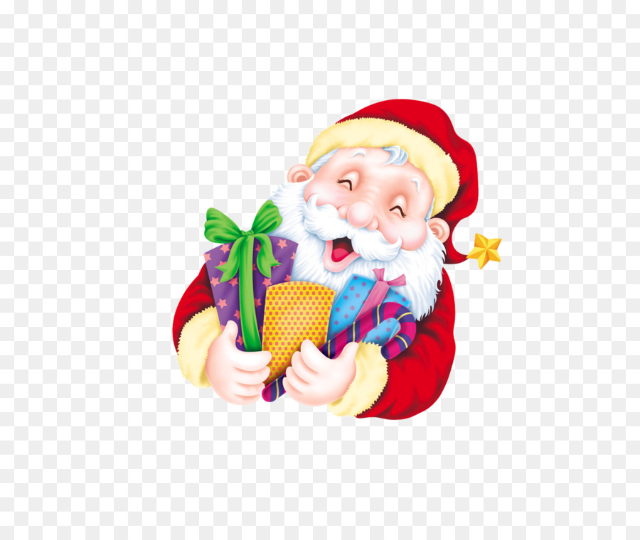 Santa Claus Weihnachtsbaum-Geschenk-clipart - Lächelnd Santa Claus