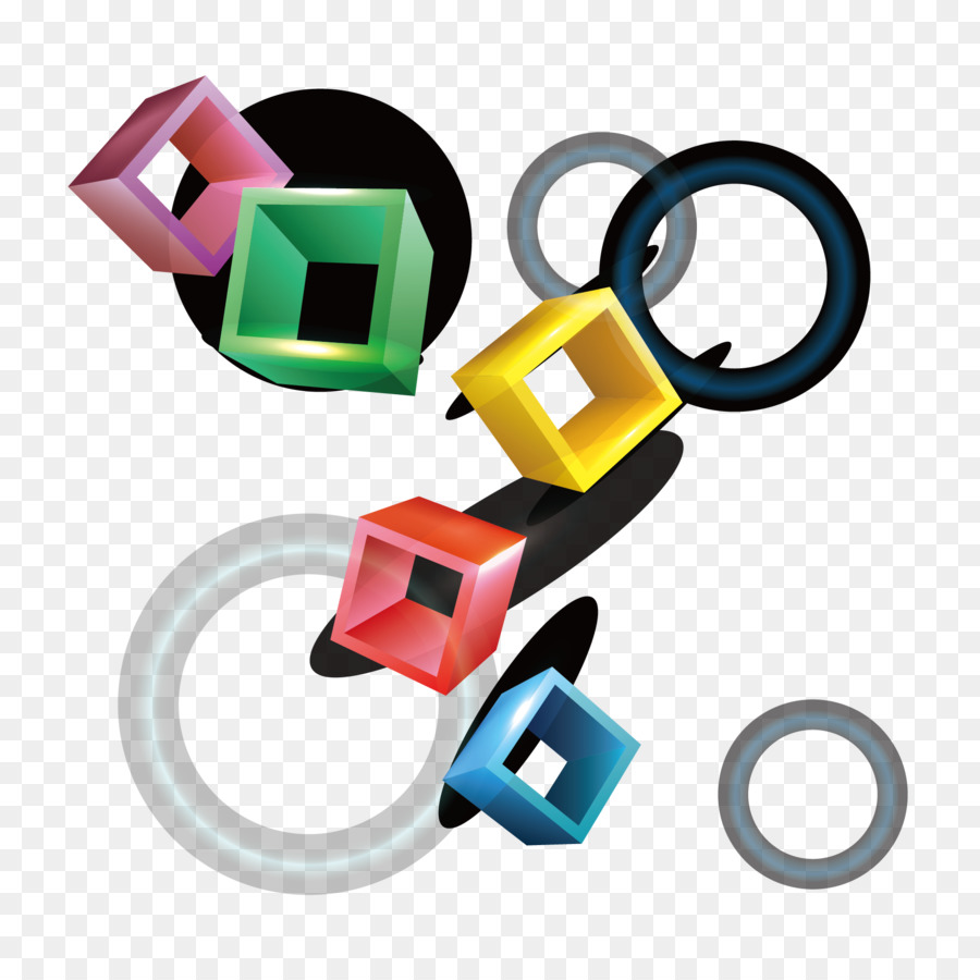 Clipart - Vektor-Farbe-box und ring