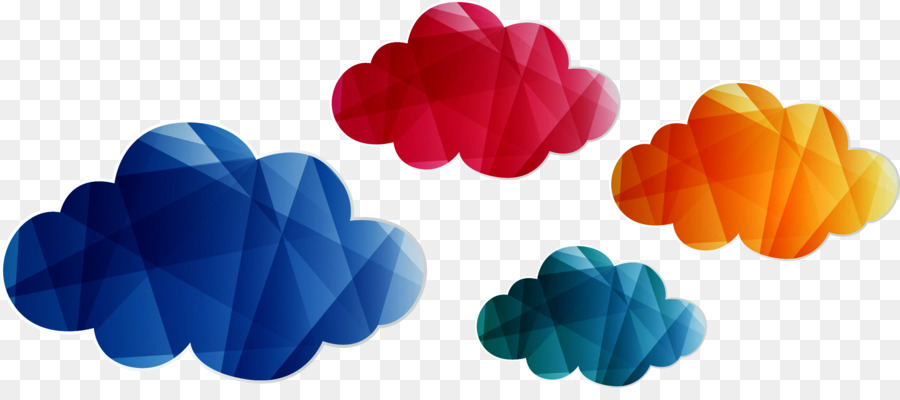 Cloud-Geometrie - Unregelmäßige Grafiken Wolken