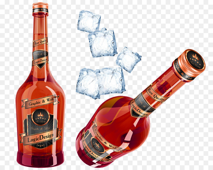 Whisky Cognac Liquore Bottiglia - Creative vino rosso celebrazione