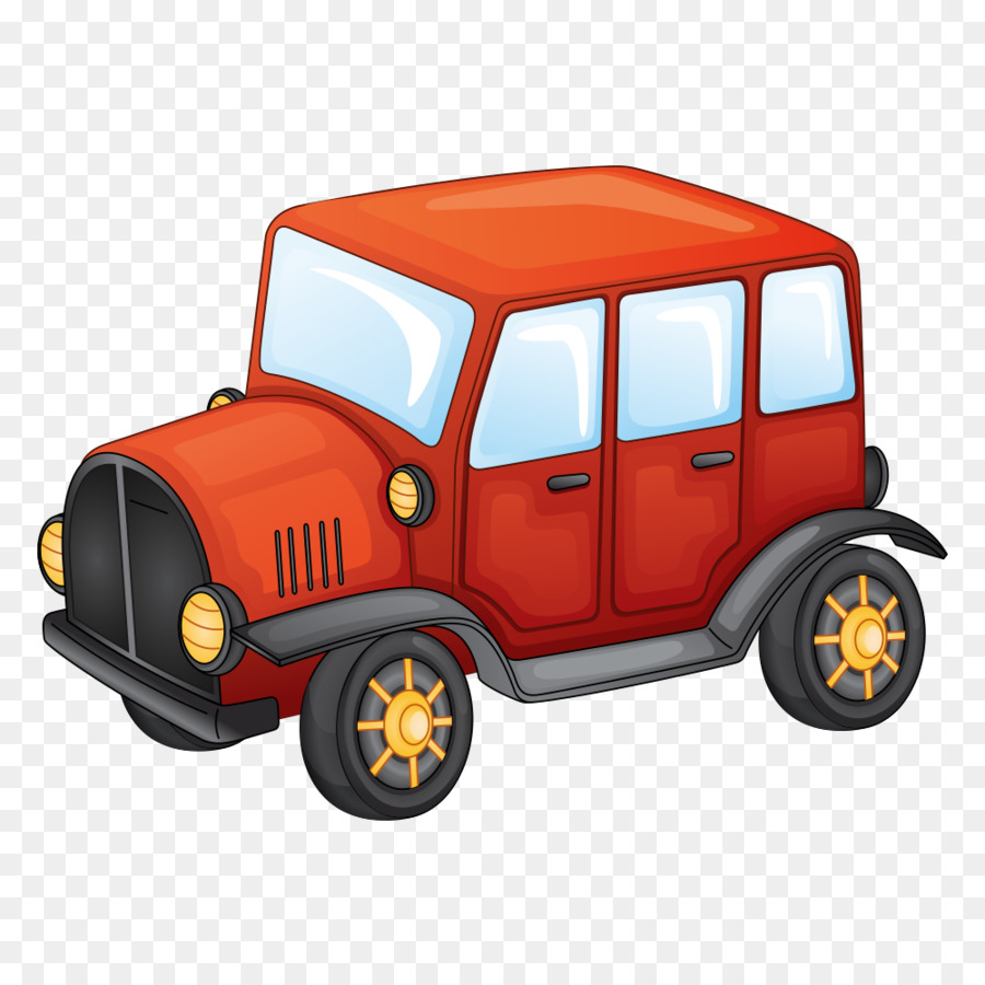 Auto-Rikscha-Modus transport - rotes Auto