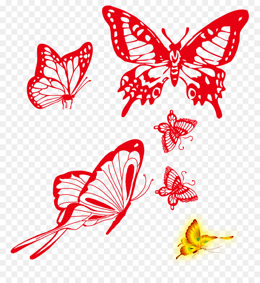 ClipArt farfalla monarca - farfalla