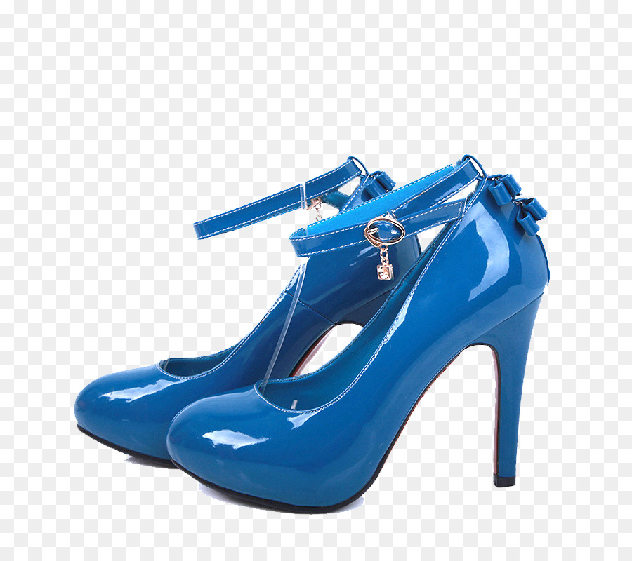 Màu xanh Cao gót giày dép thiết Kế - Màu xanh tươi sáng da cao gót