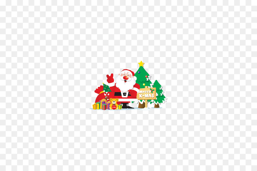 Babbo Natale, cartolina di Natale Clip art - Sorridente Di Babbo Natale