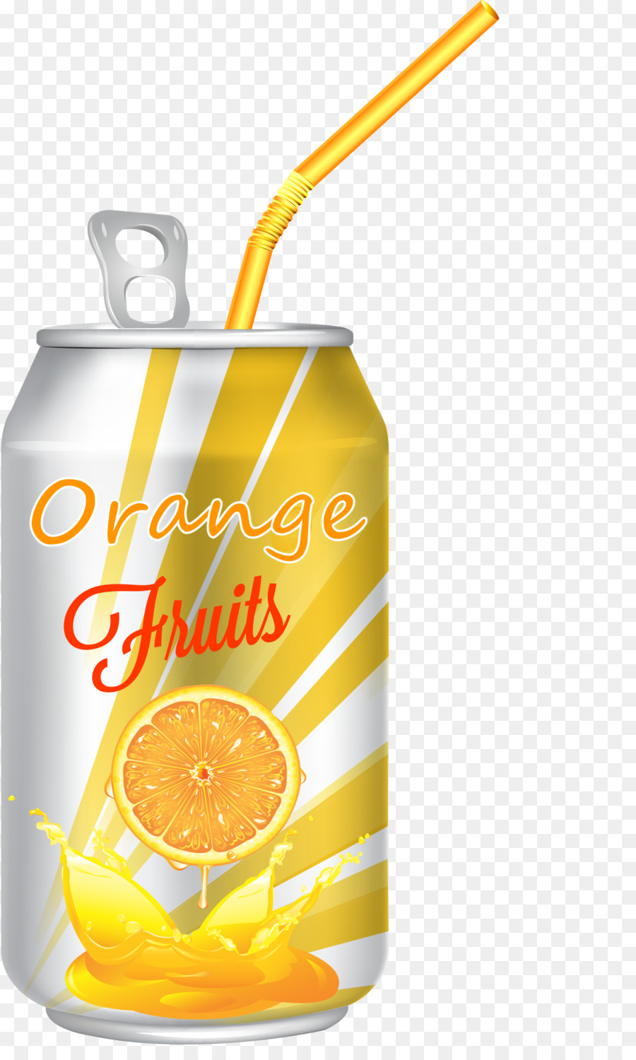 Orangensaft Apfelsaft Trinken - Vektor-realistische Flasche Orangensaft Getränke-Dosen