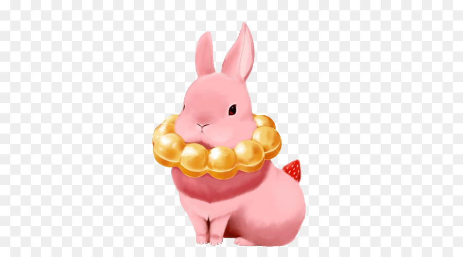 Osterhase Kaninchen Essen Pixiv Abbildung - Pink Rabbit