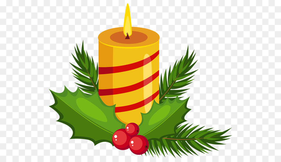 Geburtstag-Kuchen-Weihnachten-Kerze Clip art - Kreative hand-Bemalte Kerze gelb