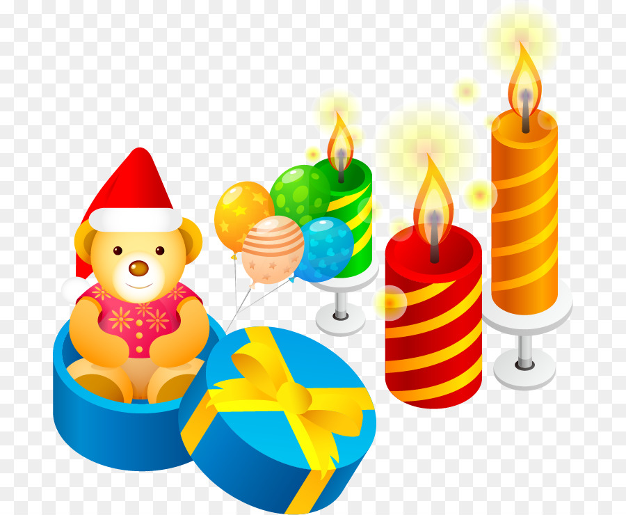 Geburtstag Wünschen Gruß-Karte-Geschenk-Geschwister-in-law - Weihnachten Kerze Geschenk-PNG-Vektor-material