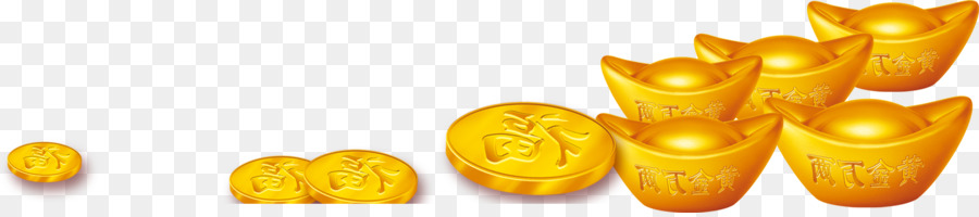 Scarica Oro Clip art - Tridimensionale di lingotto d'oro nobili monete d'oro