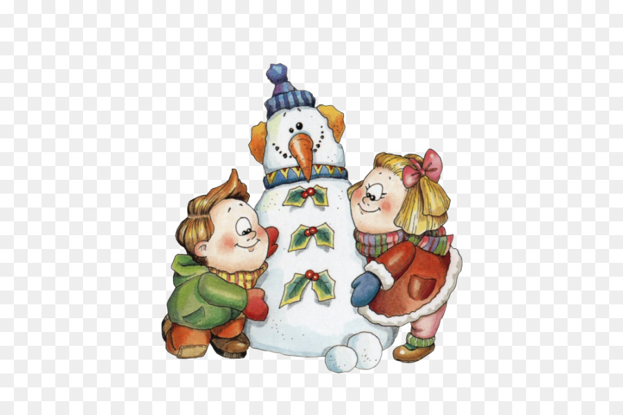 Bambino Pupazzo Di Neve, Nuovo Anno L'Inverno - Pupazzo di neve holding bambini
