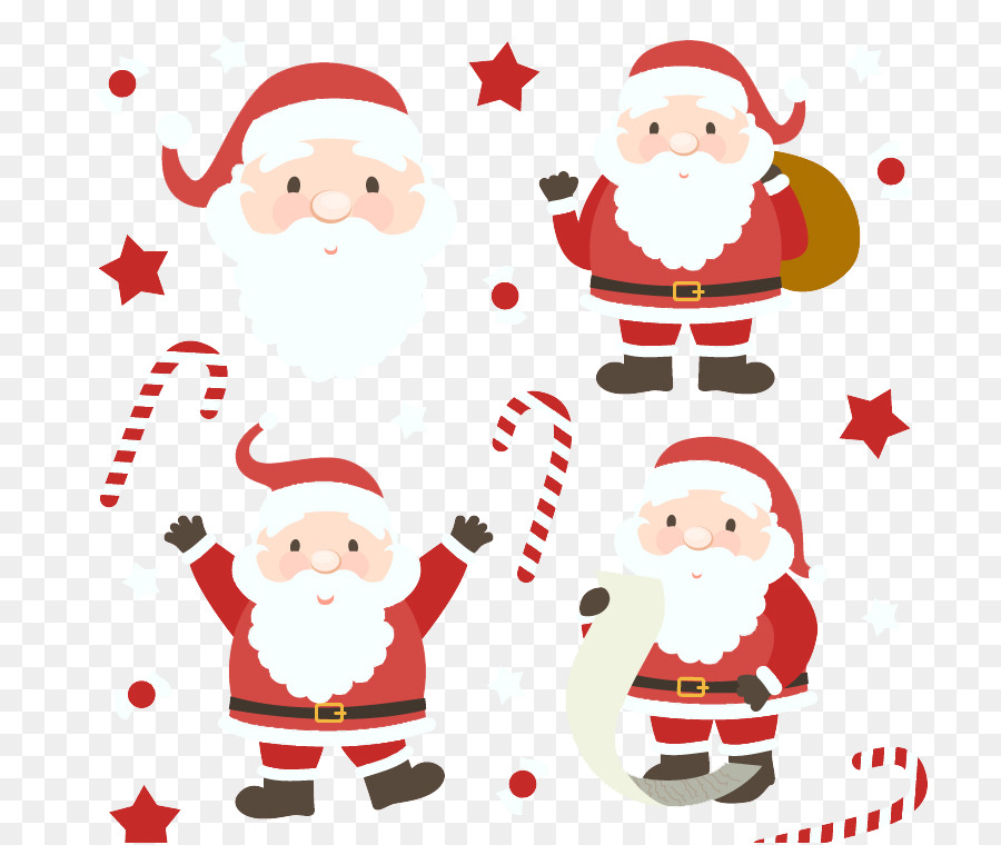 Abbildung - Einen fröhlichen Santa Claus Dekorative Muster