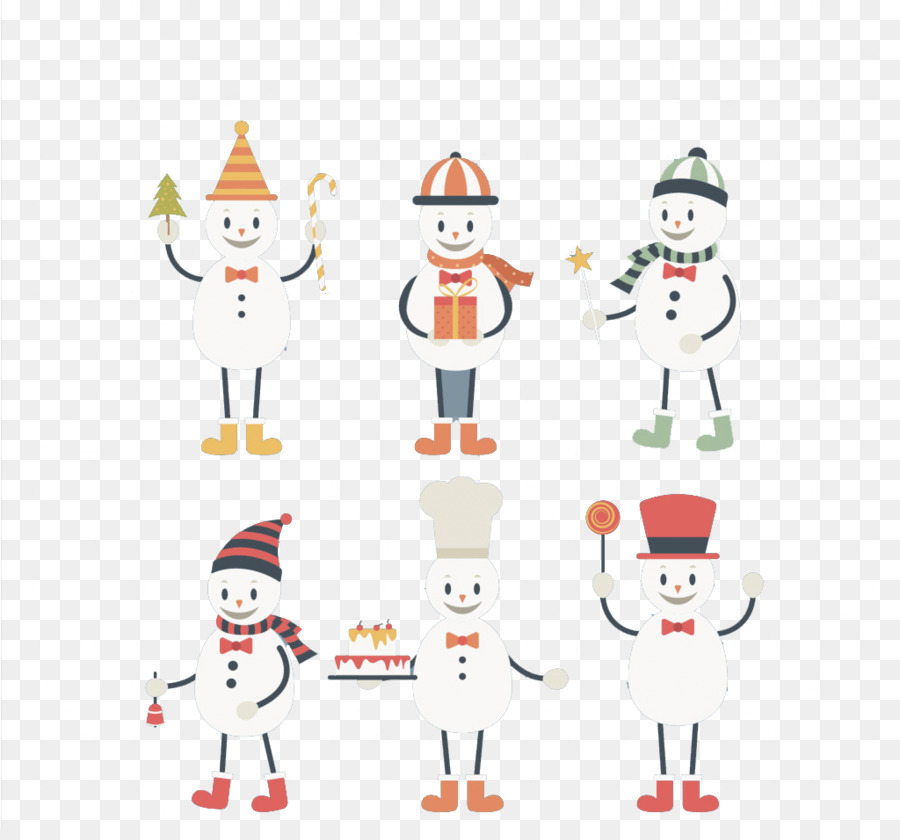 Santa Claus Christmas ornament Textil-Cartoon-Abbildung - Schneemann cartoon-Vektor-material
