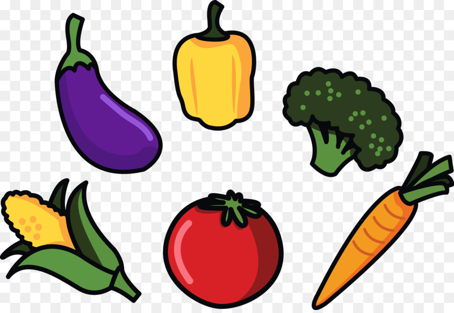Gemüse Cartoon Abbildung - Vektor Illustration von Gemüse
