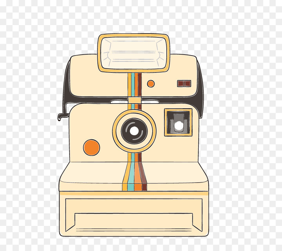 Fotografischen film Cartoon Instant-Kamera Polaroid Corporation - Weiße Polaroid Kamera