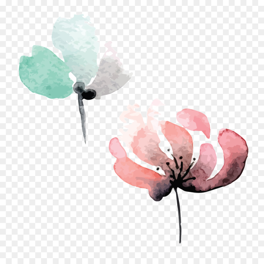 Blüte Aquarell Malerei Blume - Aquarell Blumen