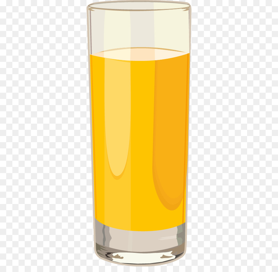 Succo d'arancia bevanda Arancione Vetro - Vettore decorativo, creativo tazza di succo di