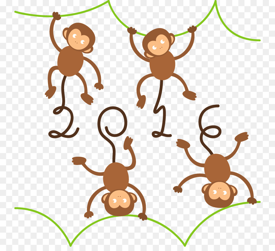 Scimmia Scaricare Clip art - Scimmia dello Zodiaco vettoriale