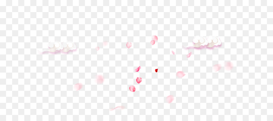 Petal Himmel Muster - rosa Rosenblätter