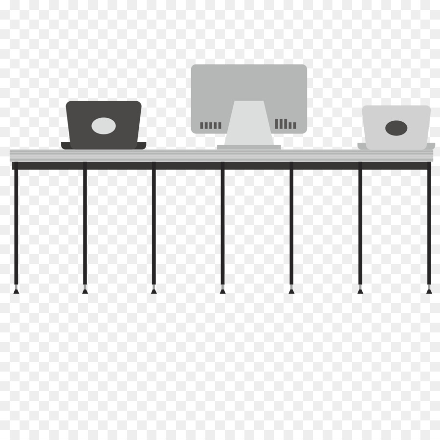 Software per computer Adobe Illustrator - Vector grigio computer in ufficio cartoon decorazione