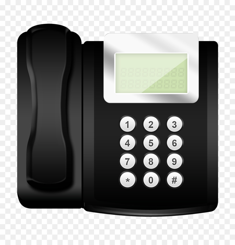 Telefon Festnetz Symbol - schwarz Handy
