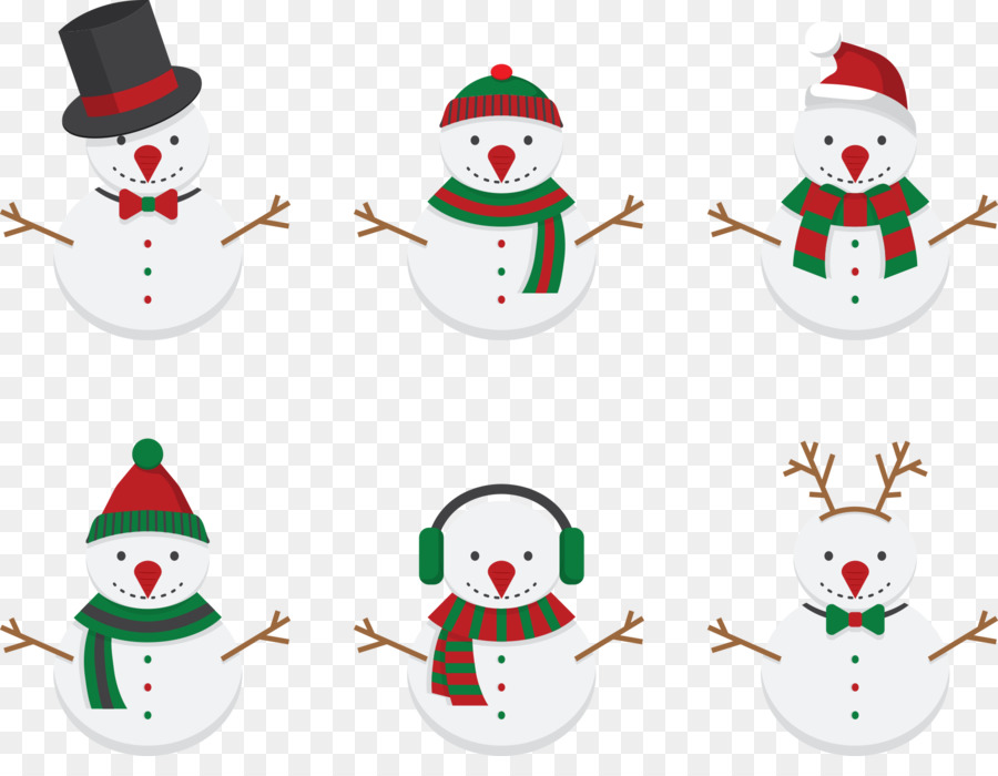 Weihnachten ornament Schneemann Hut - Weihnachten Schneemann trägt einen Hut
