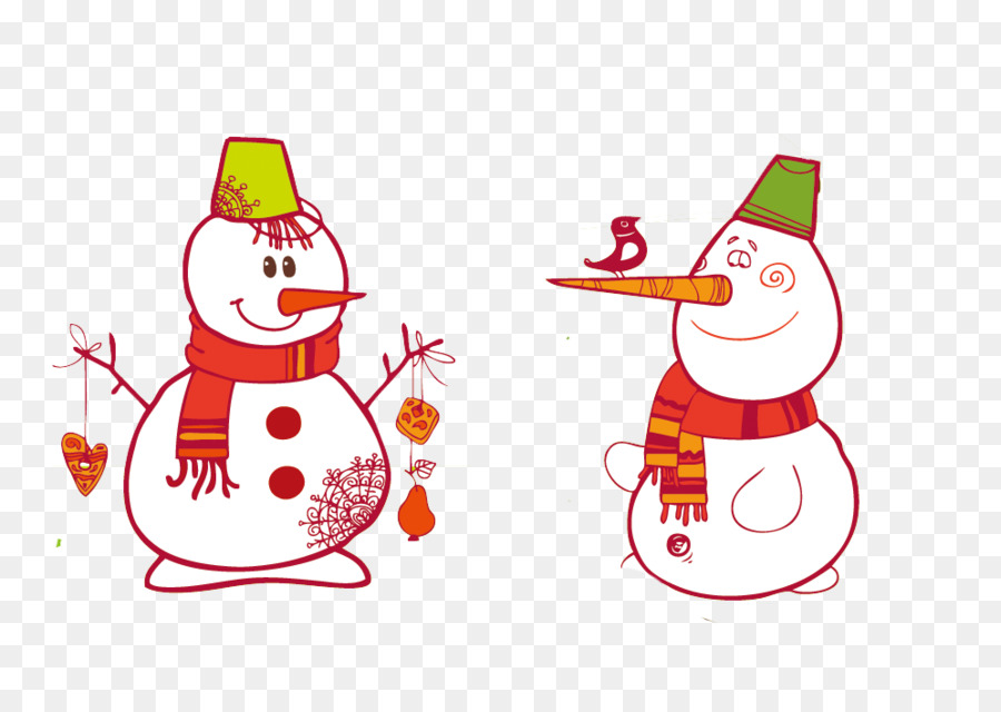 Weihnachtsmann Snowman Christmas ornament Winter Clip art - Cartoon Schneemann winter