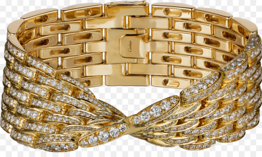 Armreif Armband Gold Diamant Cartier - cartier gold Diamant Armband, sieben Zeilen