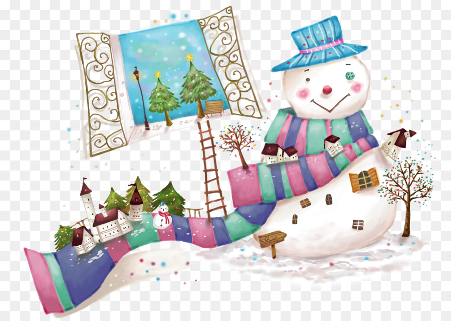 Iceman Pupazzo Di Neve Cartoon Illustrazione - Casa personalizzato pupazzo di neve sul bavaglino