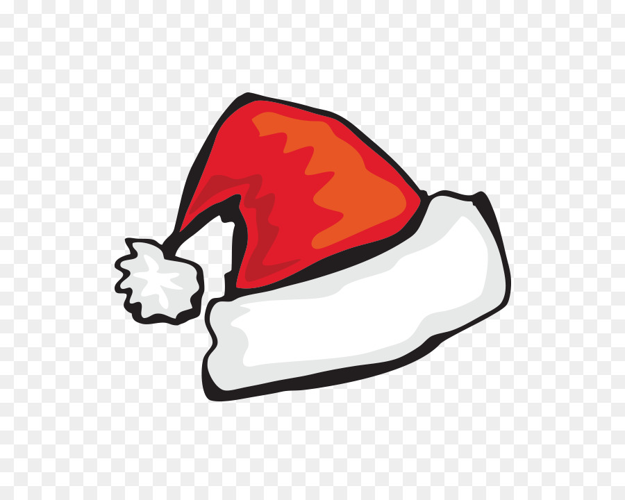 Festive Santa Claus Cartoon Hat Vector