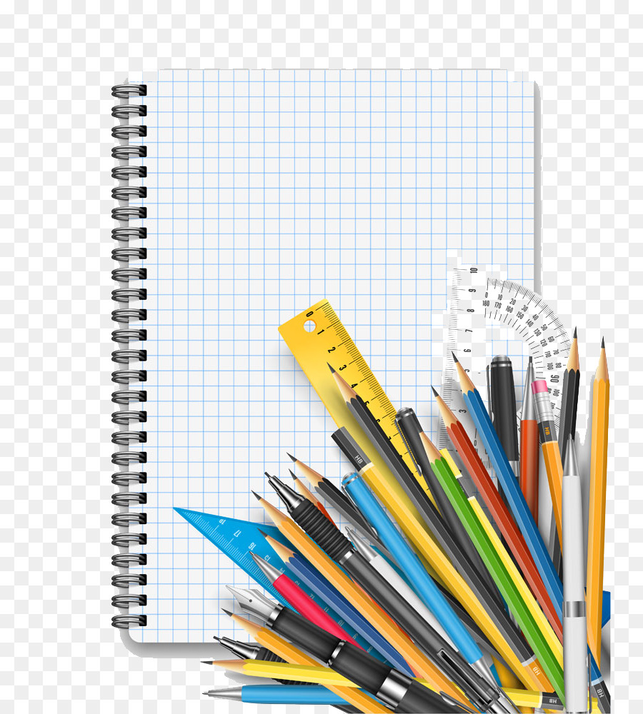 L'Apprendimento degli studenti a matita Colorata - La composizione delle attività e strumenti di apprendimento immagine