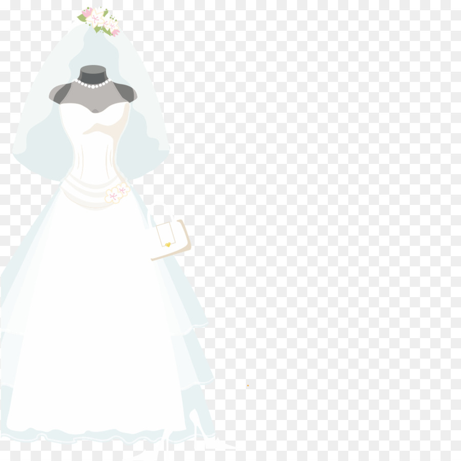 Kleid Braut-Figur-Kostüm - Hochzeit Vektor