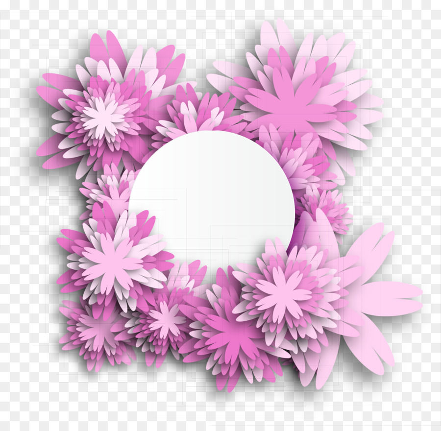 Hoa Tím Vòng Tròn - Màu tím hoa tươi vòng tròn