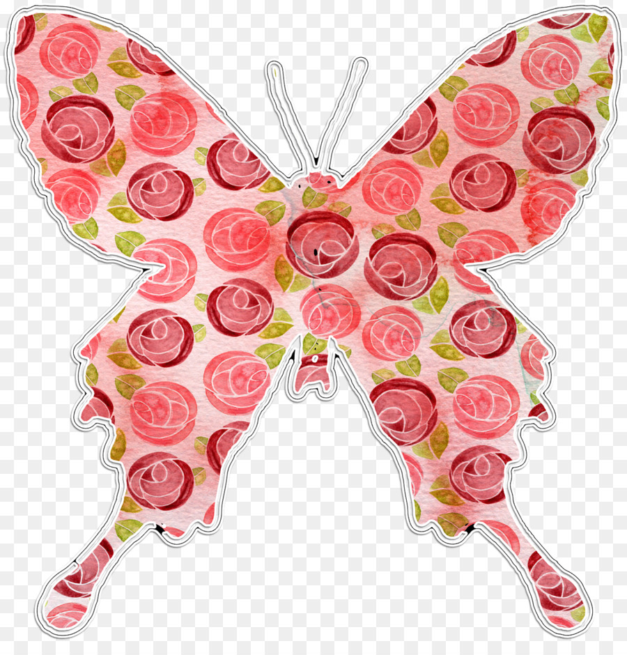 Bướm màu Hồng Clip nghệ thuật - bướm