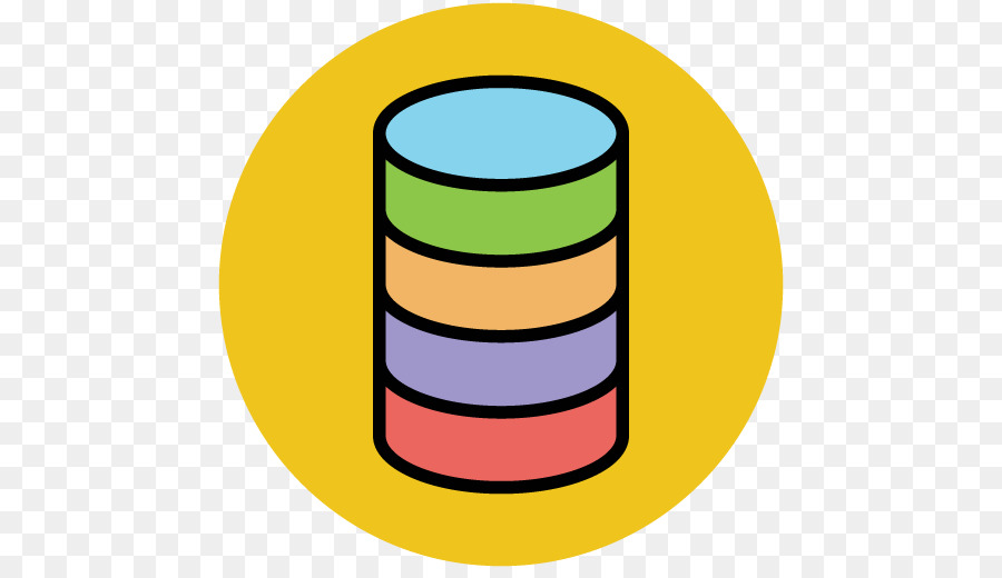 Server di Database Icona - Cartone animato immagine dipinta, immagine di scuola per l'Apprendimento
