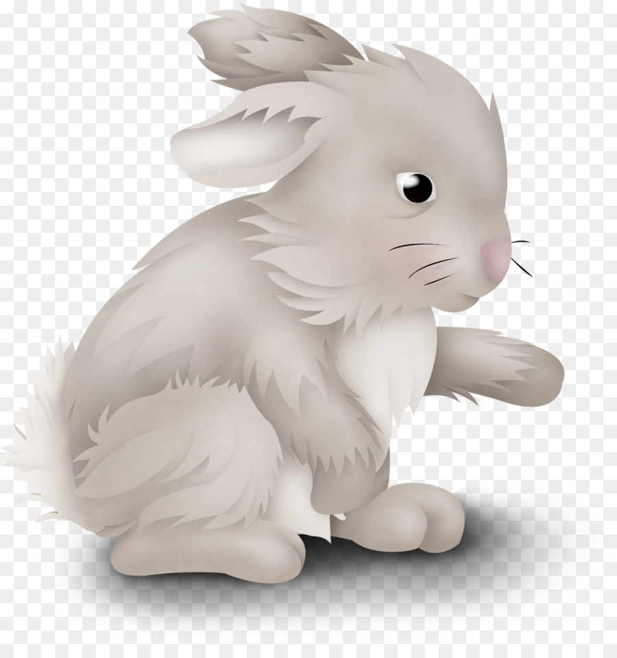 Heimische Kaninchen Hasen Barthaare, Schwarze und weiße Schnauze - cartoon Kaninchen