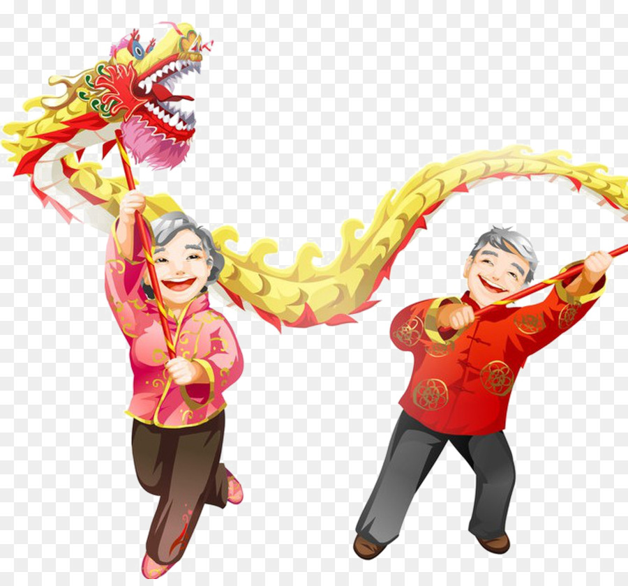 Chinese New Year Lion Dance Cartoon png download - 1344*1240 - Free  Transparent Dragon Dance png Download. - CleanPNG / KissPNG