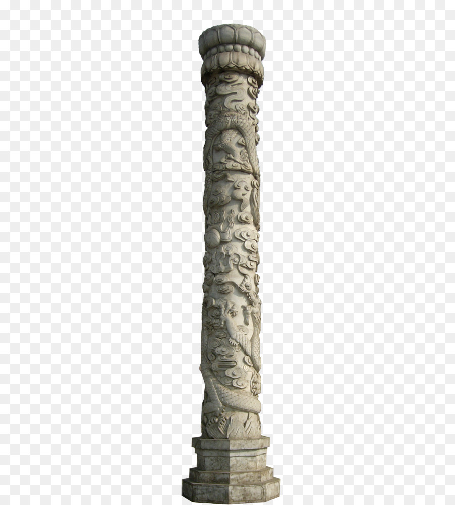 Stein Säule Vineyard & Winery Spalte Stone carving - Dekorative Drachen-Säulen