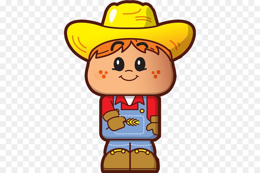 Cartoon Agricoltore Clip art - Un ragazzo con un cappello