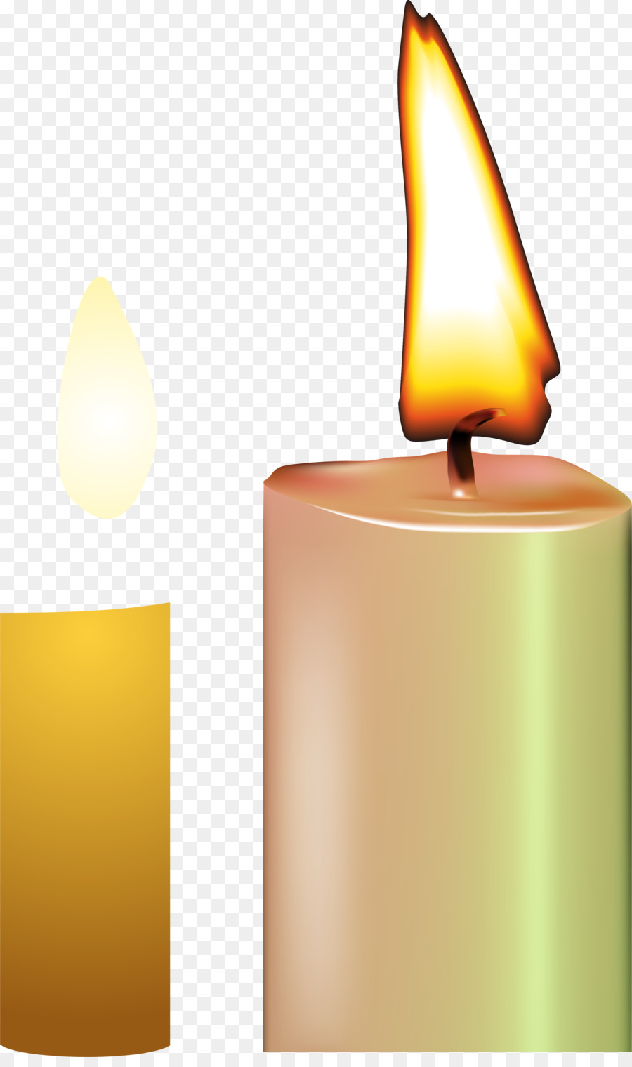 Senza fiamma candele di Cera di Fotografia - Vettore di candela decorativo