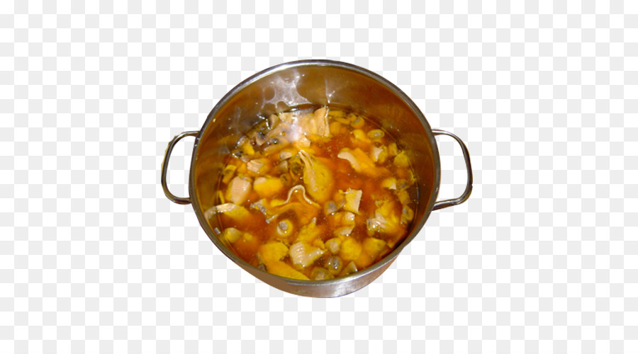 Simmering Suppentopf Topf - Chicken stew pot-Bild