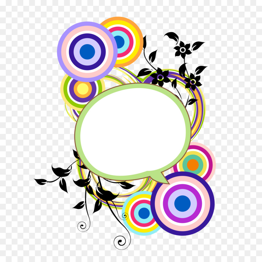 Kreis-Grafik-design-clipart - Farbige Kreise dekoratives material