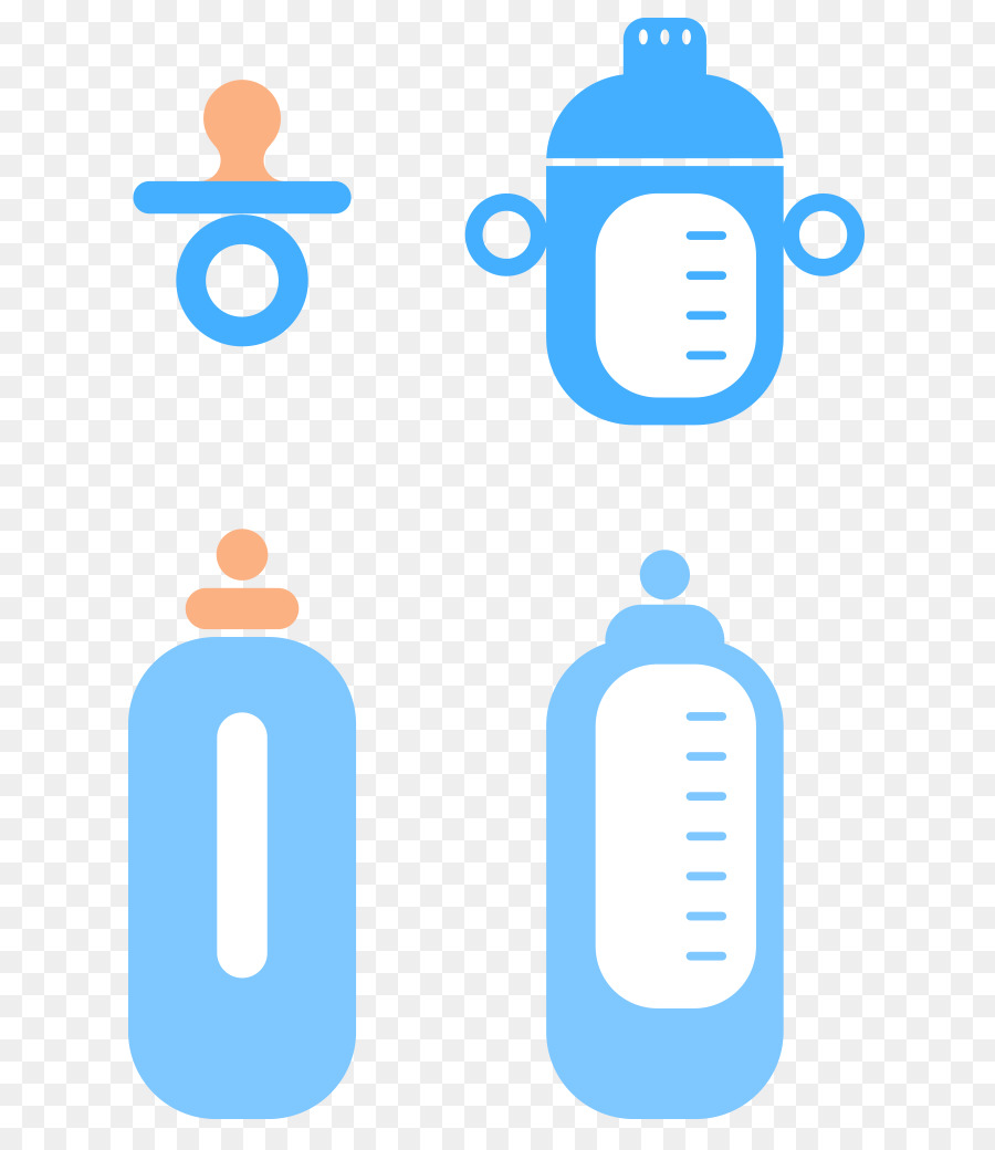 Bottiglia Logo Font - Vettore baby forniture bottiglia
