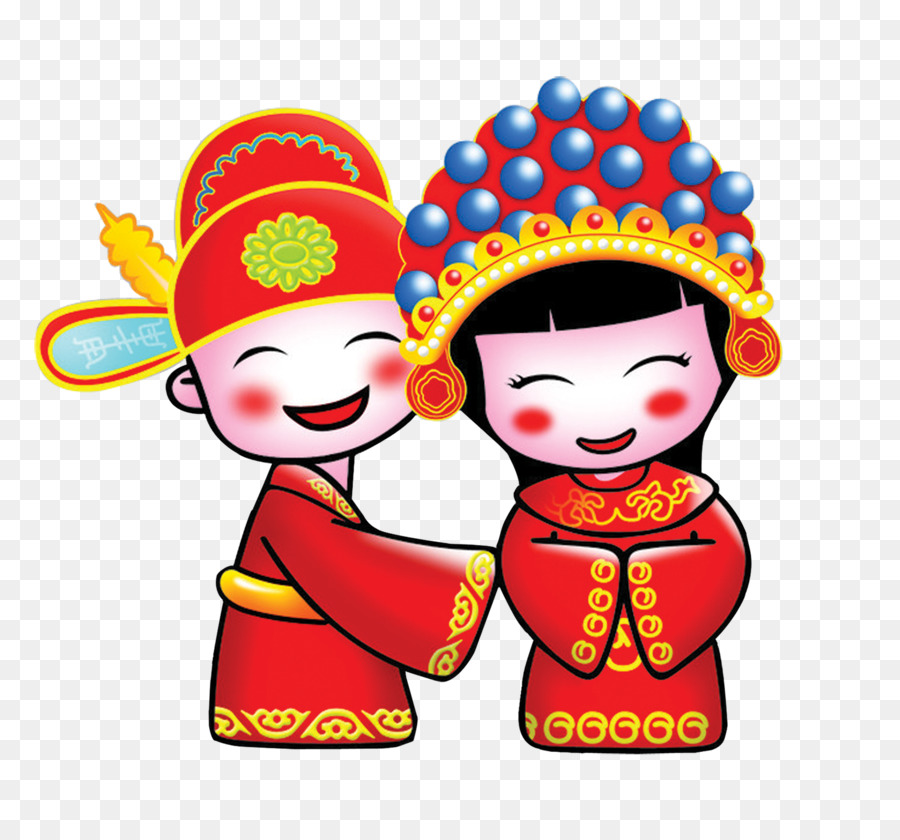 Trung quốc mời đám Cưới Trung quốc hôn nhân Clip nghệ thuật - phim hoạt hình  vẽ tay trung quốc cưới png tải về - Miễn phí trong suốt đồ Chơi png