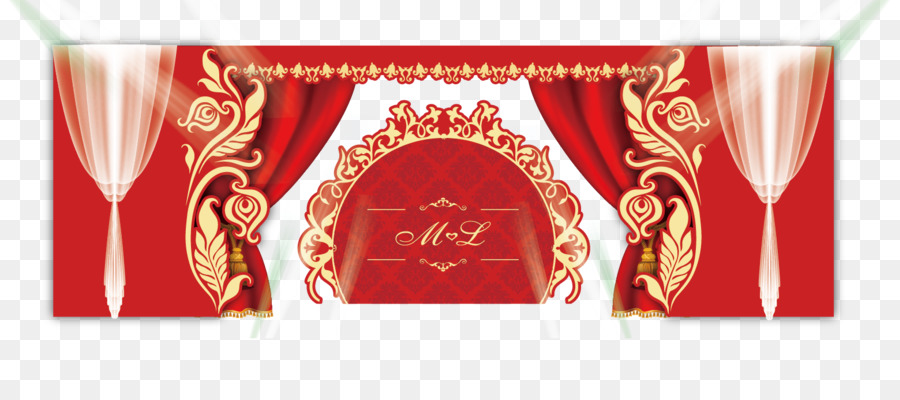 Rosso Di Nozze Matrimonio Poster - Abito rosso poster di sfondo materiale