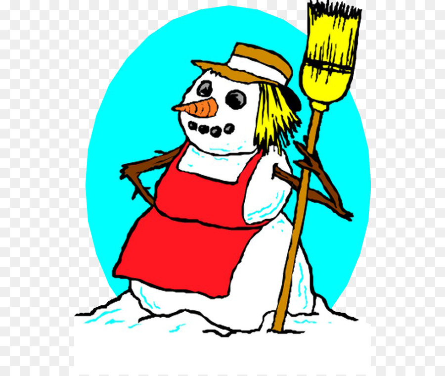 Snowman Vẽ Clip nghệ thuật - Có Thiệu chổi snowman