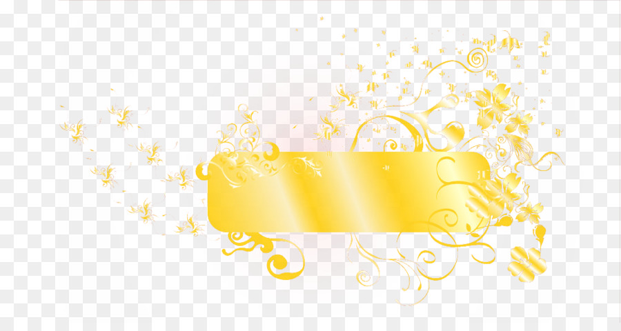 gelb Muster - Goldene Chinese wind Titelleiste