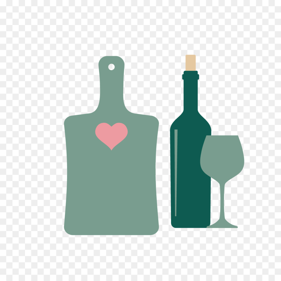 Bottiglia Di Vino Rosso - Vector Verde Calice Di Vino Rosso Bottiglia