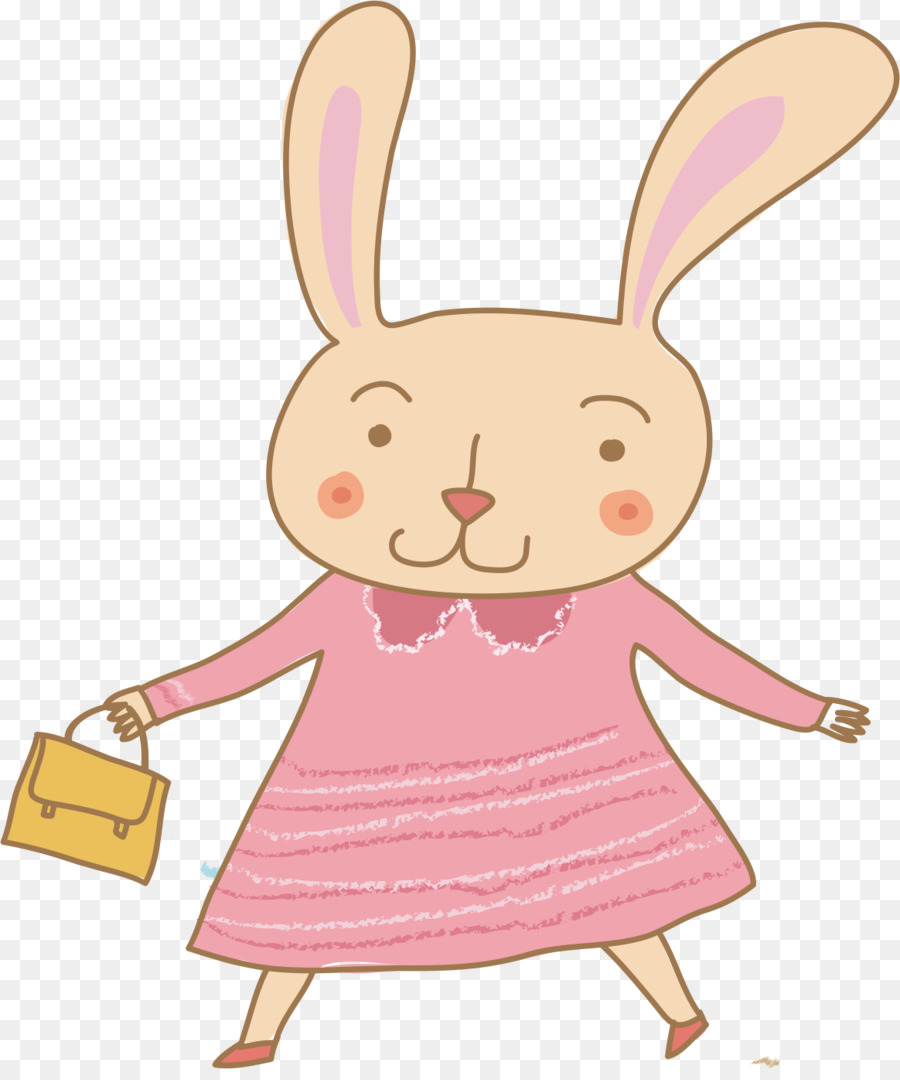Oster Bunny Cartoon Abbildung - cartoon Kaninchen